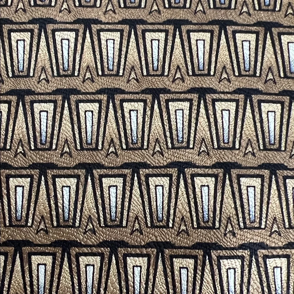 Bellini Silver Geometric Men's 👔 Tie